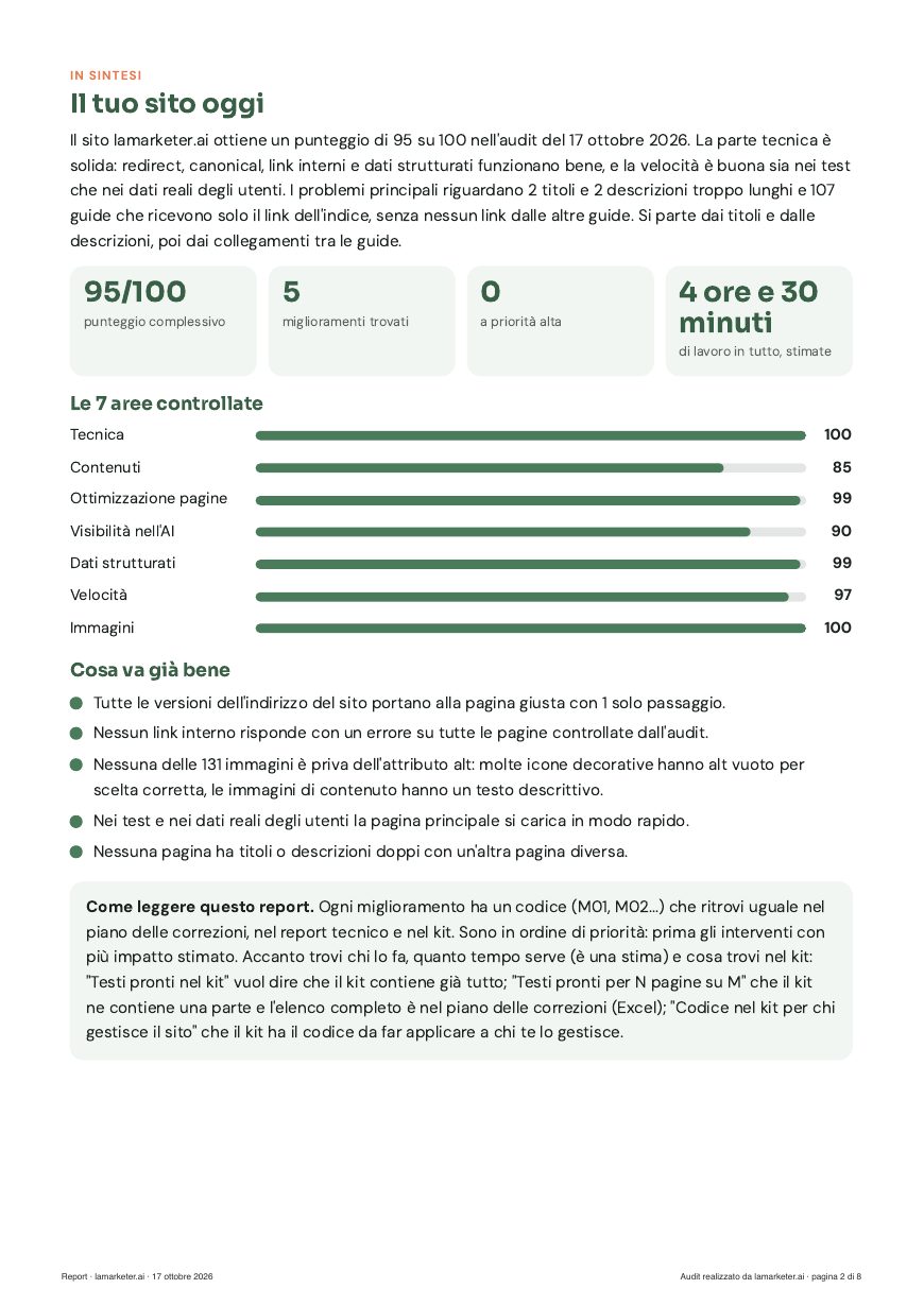 Pagina 2 del report