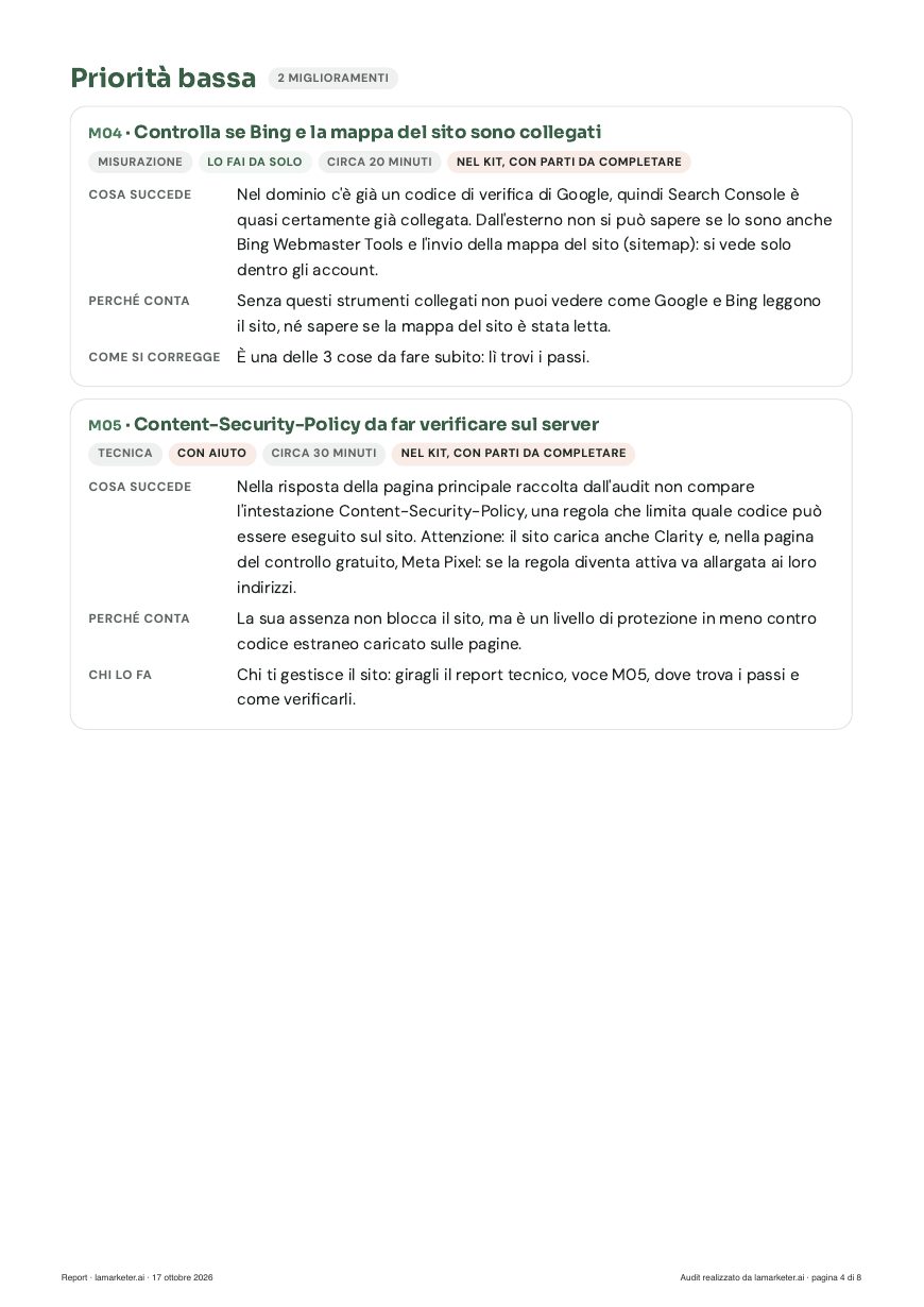 Pagina 4 del report