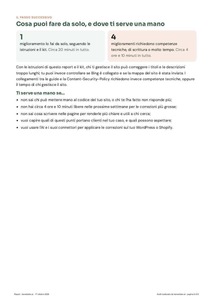 Pagina 6 del report