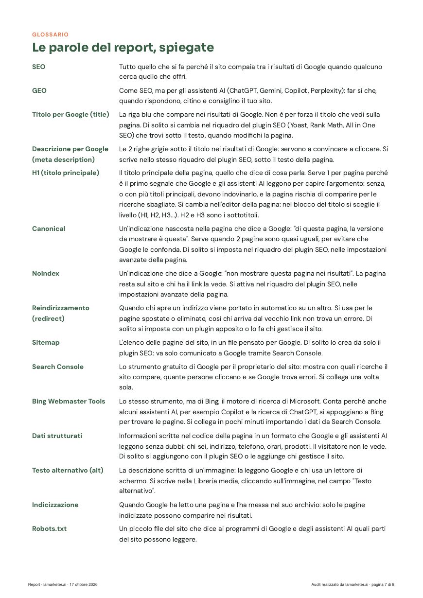 Pagina 7 del report